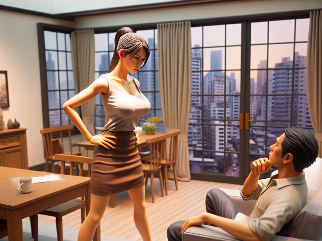 一位竹科男賣肝11年後榮升經理，送了老婆香奈兒包包，不過卻被老婆拒絕生小孩的要求。（示意圖／AI生成）