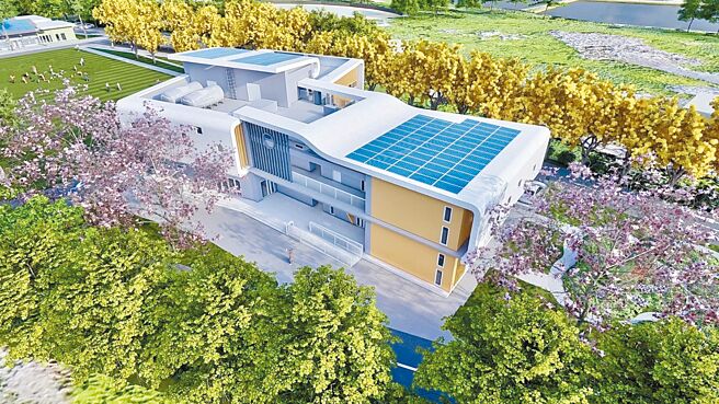 台南学甲多功能教育园区预定明年6月完工。图为模拟图。（台南市政府提供／张毓翎台南传真）