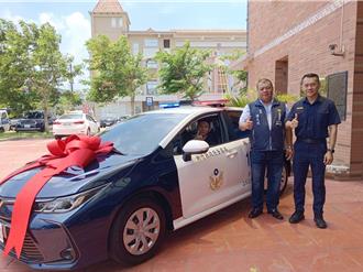 湖口在地企业赠巡逻车 助新湖勇警拚治安