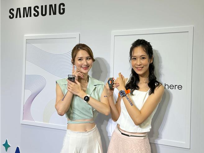 三星發表全新穿戴裝置，能夠掌握健康狀態和提升運動表現。（古明弘攝）