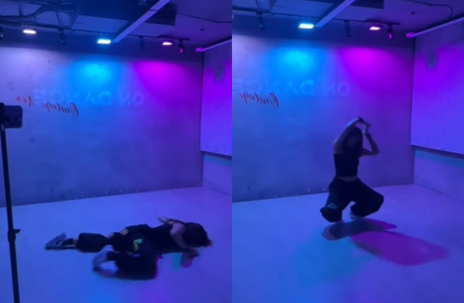 梧桐妹大跳性感舞蹈。（图／翻摄自angelsun619 IG）