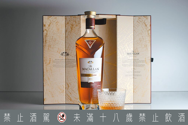 「RARE CASK奢想1％精選系列」威士忌。（麥卡倫提供）飲酒過量 有礙健康