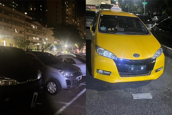 車輛停放在停車場，未料車牌遭人毀損。（翻攝照片／洪靖宜高雄傳真）