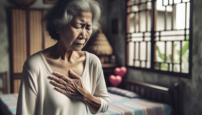 不是心臟病！67岁女长期胸痛后背痛，肠胃不适成主因。（示意图／AI制图）