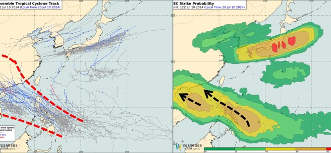 吳聖宇表示，下周南邊有颱風活動的可能性不低，預計往廣東、海南島一帶移動。（翻攝吳聖宇臉書）