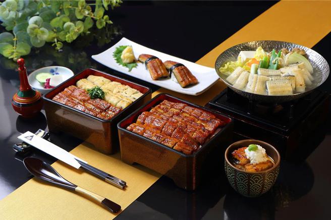 台北老爷酒店「中山」日本料理厅推出「元气鳗满」盛宴，提供6道鳗鱼料理让食客补元气。图／台北老爷酒店提供