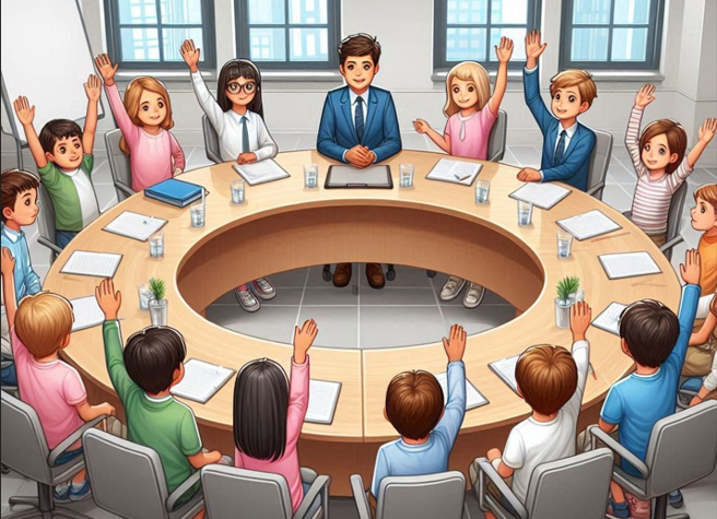 基隆市府成立兒少事務處，兒少代表遴選即起開放報名。（示意圖／AI生成）