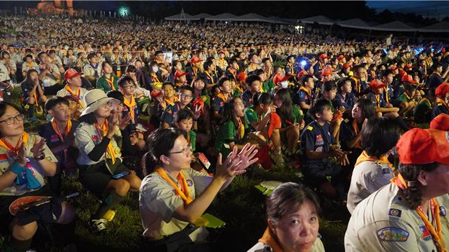 8000多名童軍齊聚走馬瀨農場。（寶智華攝）