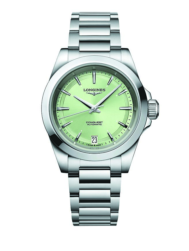 浪琴Conquest征服者系列34mm精钢腕表，6万9900元。（Longines提供）