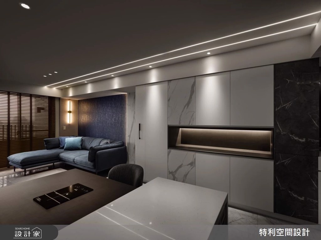 四房改三房讓預售屋媲美五星級飯店!黑白灰X鐵件X玻璃打造質感生活(圖/設計家searchome)