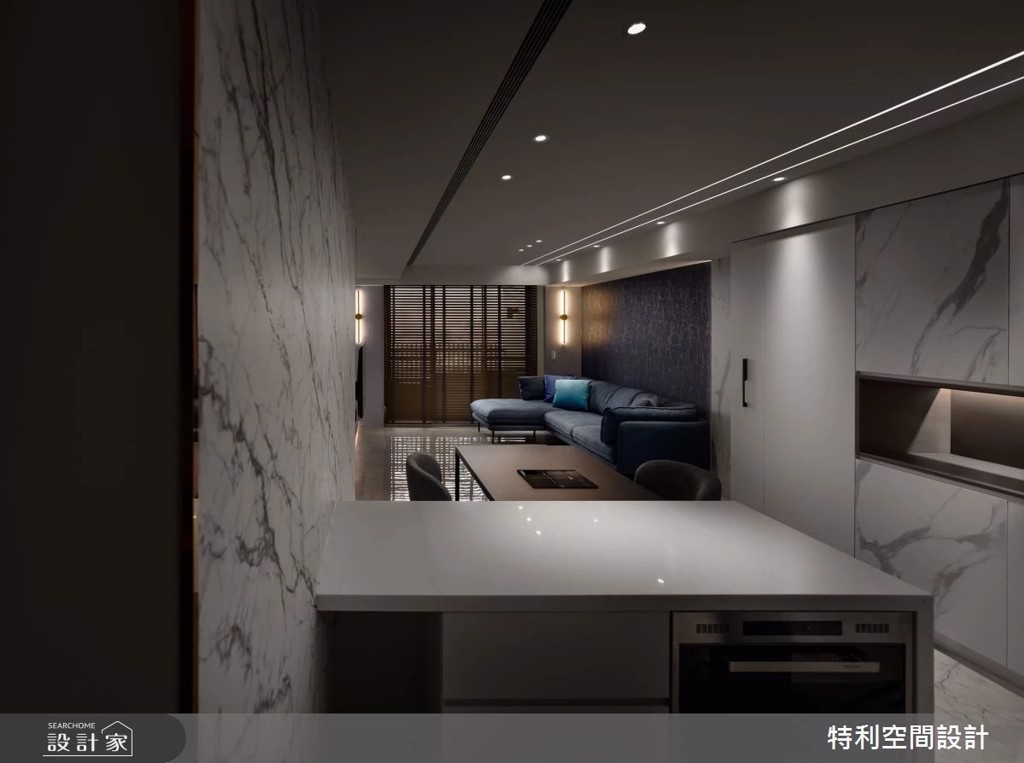 四房改三房讓預售屋媲美五星級飯店!黑白灰X鐵件X玻璃打造質感生活(圖/設計家searchome)