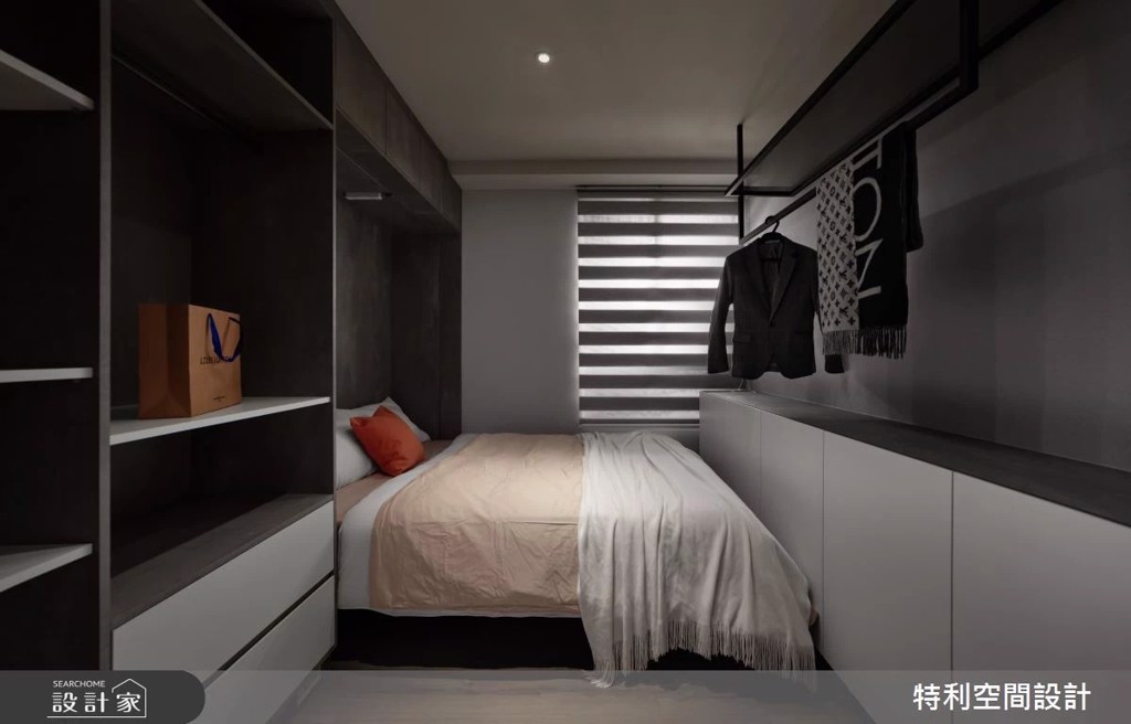 四房改三房讓預售屋媲美五星級飯店!黑白灰X鐵件X玻璃打造質感生活(圖/設計家searchome)