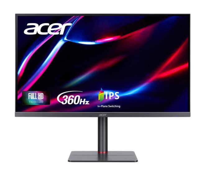 宏碁的Nitro XV275F是台灣唯一具備360Hz高刷新率的27吋Full HD IPS電競螢幕。（Acer提供／古明弘台北傳真）