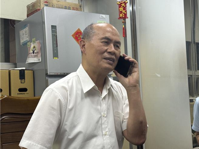 台南市警察局长廖宗山第一时间得知「口罩男」落网，神情显得轻松。（曹婷婷摄）