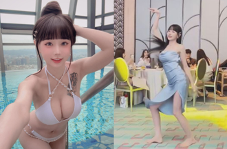 性感伴娘「开高衩热舞」肩带快滑落　雪白大长腿全露身分曝光