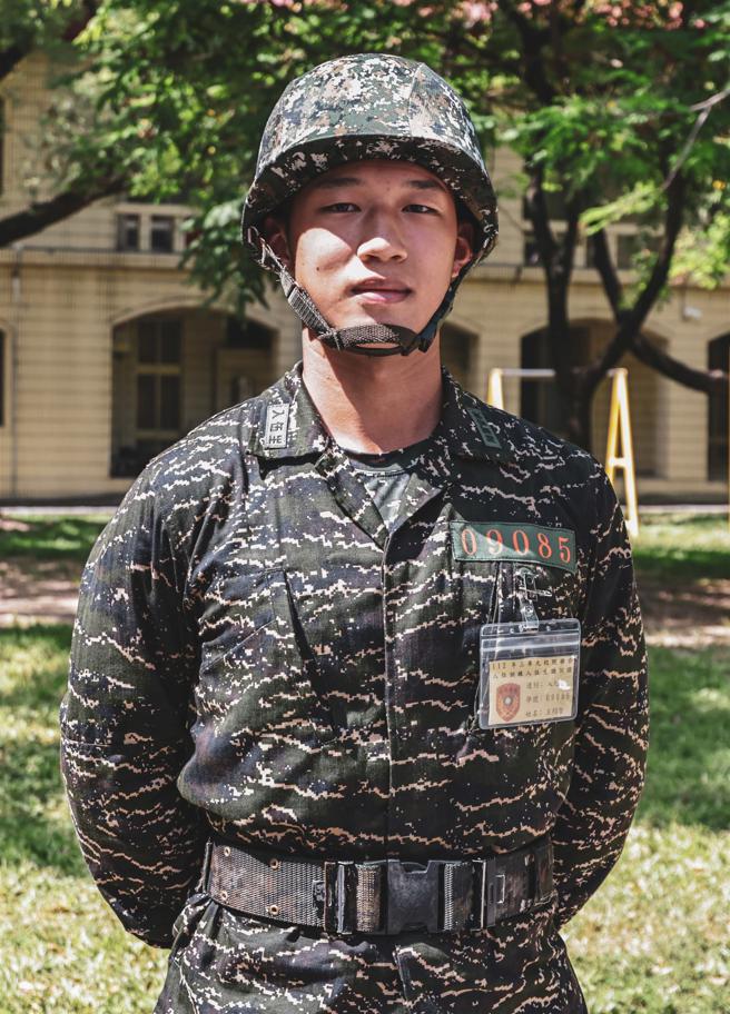 海军官校入伍生王䅞贤。（记者谢承宏摄）