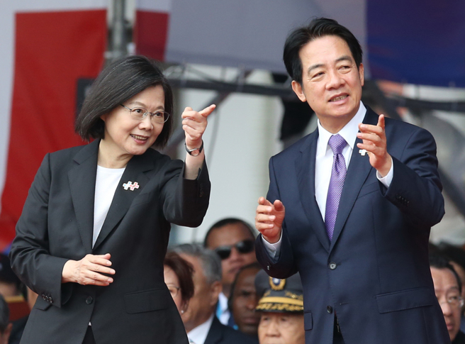 前總統蔡英文（左）、總統賴清德（右）。（資料照，趙雙傑攝）