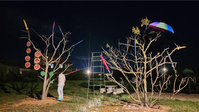 金门「第13届新前墩西瓜节」有各式装置艺术让民眾打卡拍照换好礼。(图／民眾提供)