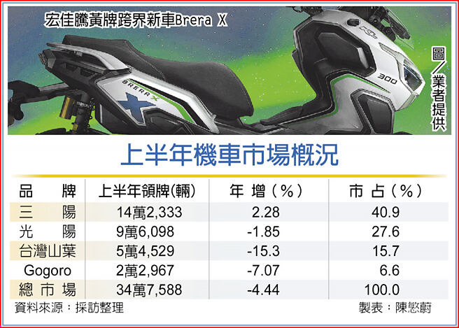 上半年機車市場概況