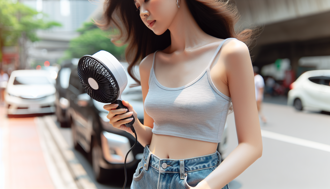 手持風扇越吹越中暑 專家：超過35度用會有反效果