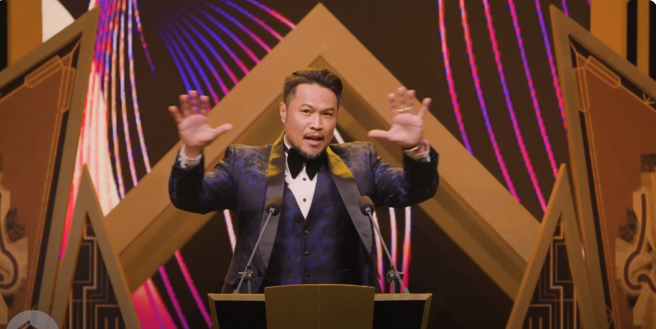 前职棒球星陈致远，曾在节目上调侃假球案事件。（图／YT@ STR Network）