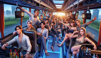 酒吧新招「蹦迪公車」整路嗨　路上隨招隨停！