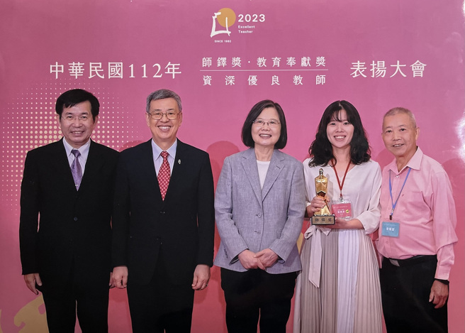 蔡佩津曾经担任特殊教育老师，面对各种学习障碍的学生，不要求他们满分，只希望可以用心把事情做好。(照片/教育部提供)