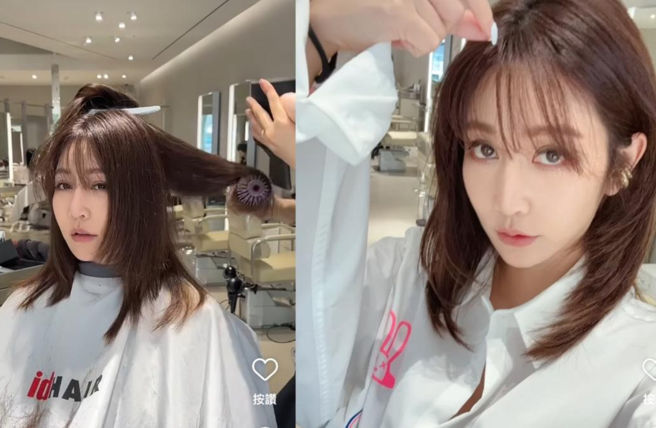 曾莞婷对剪髮成果表示满意。（图／翻摄自IG 曾莞婷）