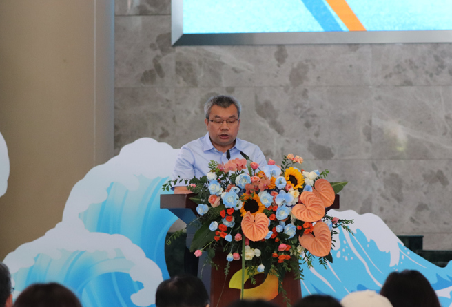 湖南廣播影視集團有限公司台長龔政文致詞。（攝/李品臻）