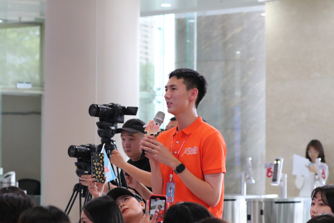 世新大學羅偉寧同學。（攝/李品臻）