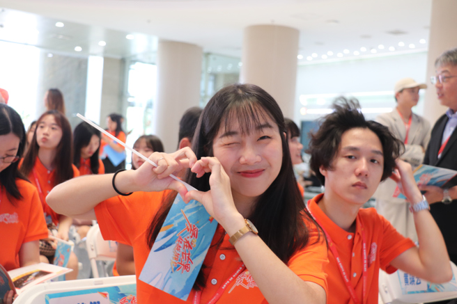 世新大學林芷翎同學。（攝/李品臻）