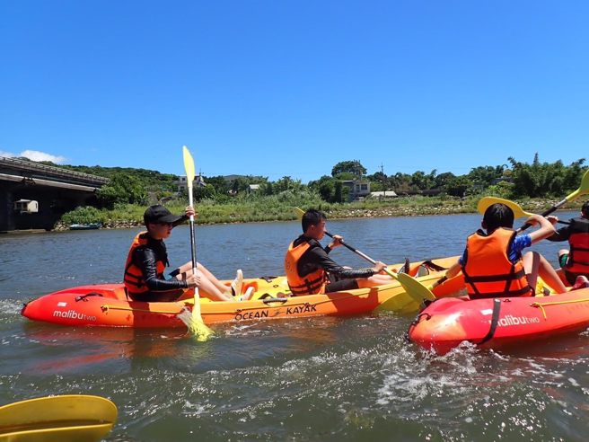 实际操舟体验。(照片/臺北市政府教育局提供)