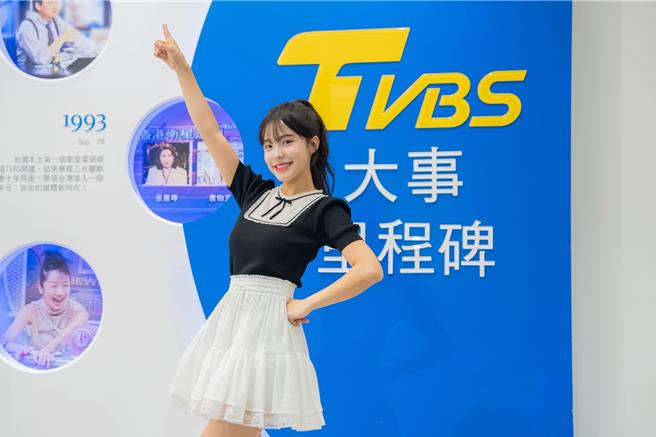 李多慧參訪TVBS。（TVBS提供）