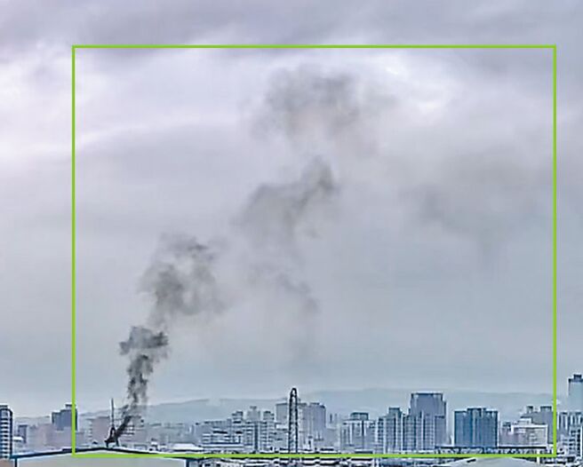 台中市目前共布建40处AI智慧烟囱判烟系统，24小时监测业者有无排放黑烟。（台中市环保局提供／陈淑娥台中传真）