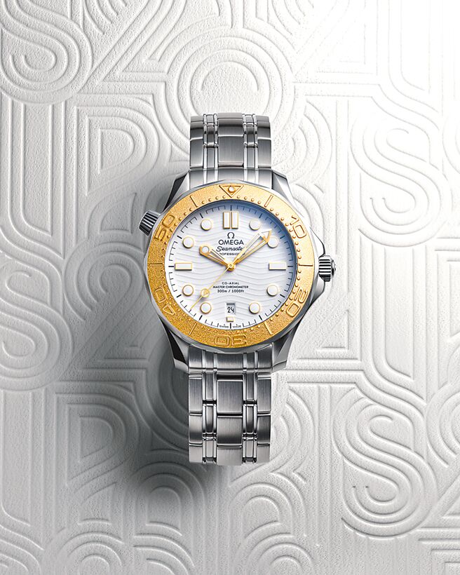 歐米茄海馬潛水300米巴黎奧運紀念腕表。（OMEGA提供）