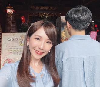 最成功的粉絲！三立美女主播拜完月老1小時　突收陌生私訊