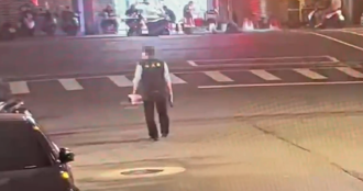 撞击画面曝！穿「移民署副署长」背心 男闯马路遭撞陷昏迷