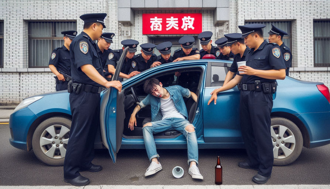 酒駕男遇臨檢站　緊急轉彎！結果開進派出所「自投羅網」