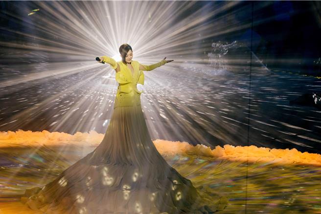 梁靜茹13、14日在北京舉行「2024當我們談論愛情」演唱會。（超級圓頂提供）