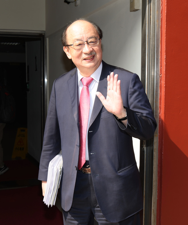 民進黨立法院黨團總召柯建銘16日出席黨團大會。（姚志平攝）