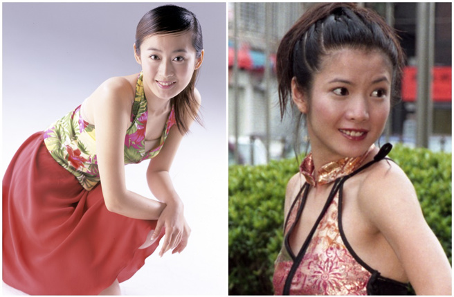 陈立芹与胡凯欣刚出道时模样青涩。（图／中时资料照）