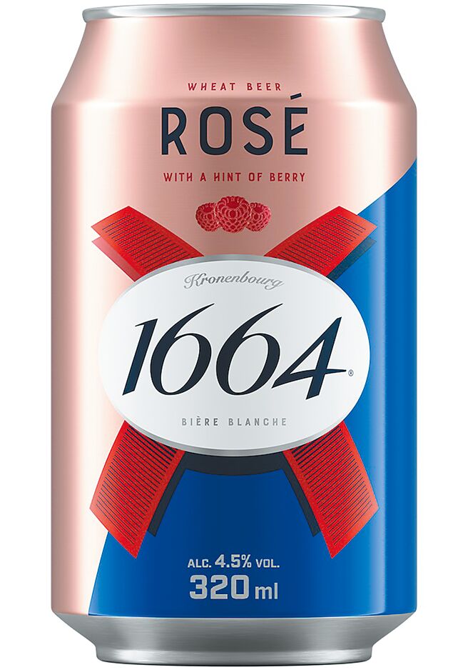 全联可伦堡1664桃红啤酒，65元。（全联提供）饮酒过量 有害健康