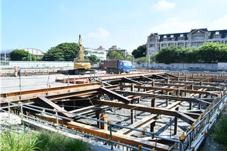 全國首創地下停車場兼蓄洪池 彰化洛津國小曝工程進度