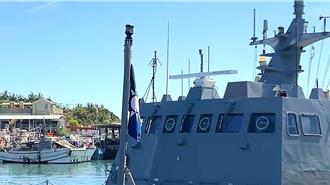 光六飛彈艇疑掛黨徽 軍方駁：民眾烏龍認旗