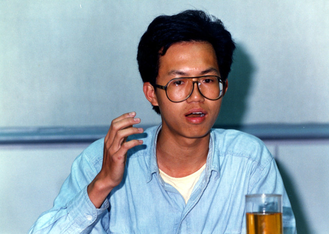 圖為1990年的鄭文燦。（中時資料照，陳明仁攝）