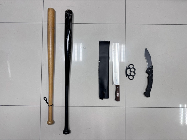 警方扣案证物。( 警方提供 )