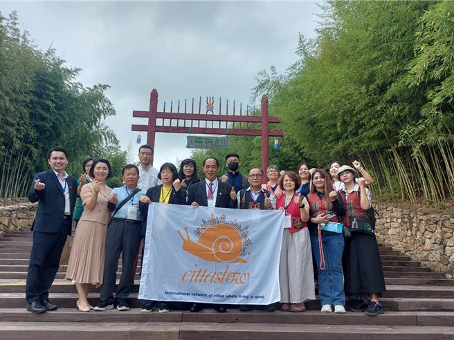 台湾慢城联盟赴韩国交流。（三义乡公所提供／李京升苗栗传真）