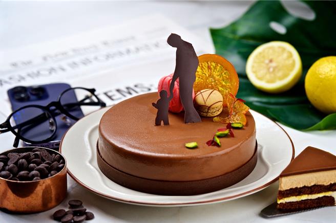 台北東區烘焙名店「神旺普諾麵包坊」，新推「伯爵爹地」父親節限定蛋糕，限時優惠價862元。（神旺普諾麵包坊提供／陳韻萍台北傳真）