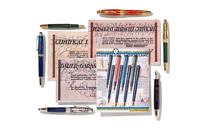 万宝龙欢庆大师杰作系列百年推出大师杰作The Origin系列笔具，致敬经典书写工具的百年传奇。（Montblanc提供）