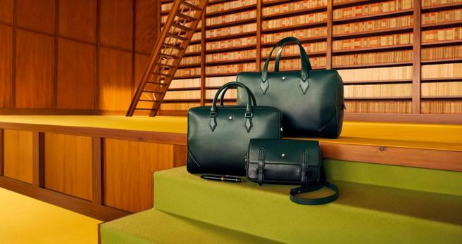 万宝龙欢庆大师杰作系列百周年，推出英伦绿皮件。（Montblanc提供）